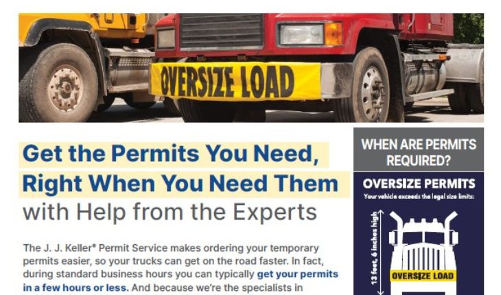 J. J. Keller® Permit Service Overview